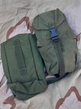 Brittien Vihre&auml; Trauma Pack tasku, hyv&auml;kuntoinen