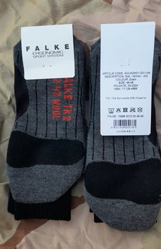 Hollannin Falke TK-2 sukat,  k&auml;ytt&auml;m&auml;tt&ouml;m&auml;t